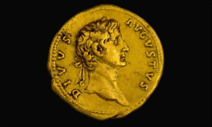 Augustus császárt ábrázoló arany pénz