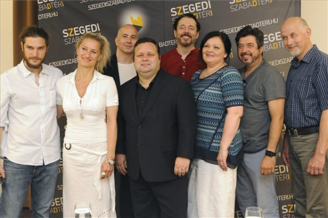A Szegedi Szabadtéri Játékok nyitóprodukciójának sajtótájékoztatója