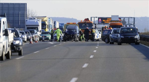 Két baleset történt az M1-es autópályán Budaörsnél