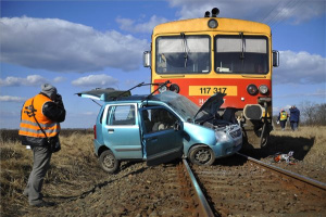 Halálos baleset a hajdúvidi vasúti átjáróban