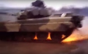 Drift egy orosz T-80-as harckocsival