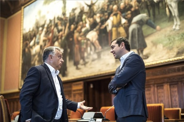 Orbán Viktor fogadta a görög kormányfőt 