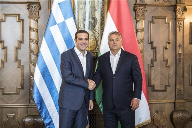 Orbán Viktor fogadta a görög kormányfőt 