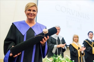 A Corvinus díszdoktorává avatták a horvát államfőt