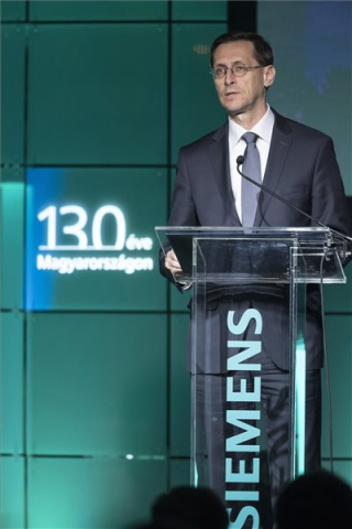 Ünnepség a Siemens magyarországi jelenlétének 130. évfordulója alkalmából Budapesten 
