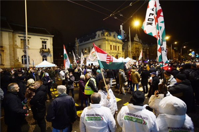 A Jobbik tüntetése Budapesten 