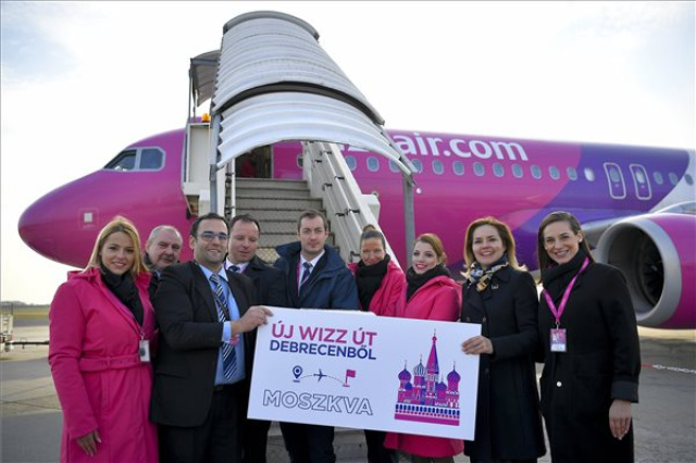 A WizzAir elindította a Debrecen-Moszkva járatát
