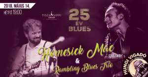 25 év BLUES - Homesick Mac & Rambling Blues Trio koncert