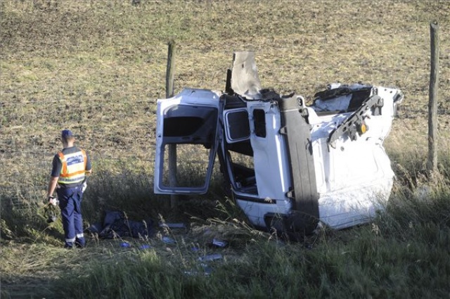 Több teherautó ütközött az M3-as autópályán Kerekharasztnál, egy ember meghalt