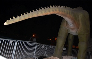 Megrongálták a Dinoszaurusz kiállítás egyik darabját
