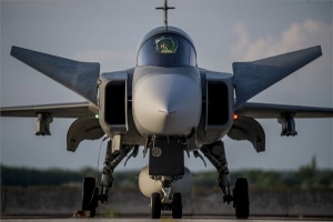 Gripen vadászrepülőgépek a kecskeméti katonai repülőtéren