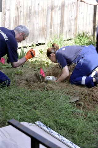 Nagy mennyiségű, elásott heroint találtak a rendőrök egy domonyvölgyi nyaraló kertjében