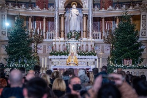 Karácsonyi éjféli szentmise a Szent István-bazilikában