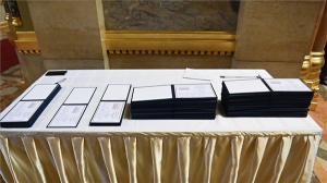 Listás mandátumot szerzett országgyűlési képviselők megbízólevelének ünnepélyes átadása