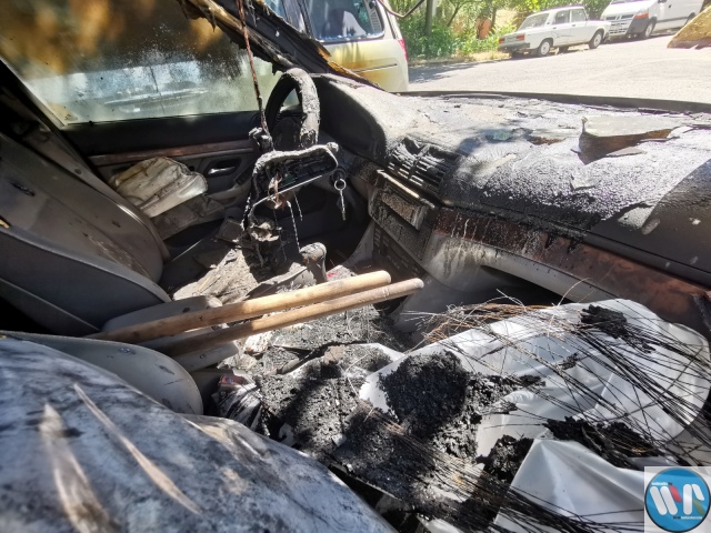 Kiégett egy BMW Szegeden