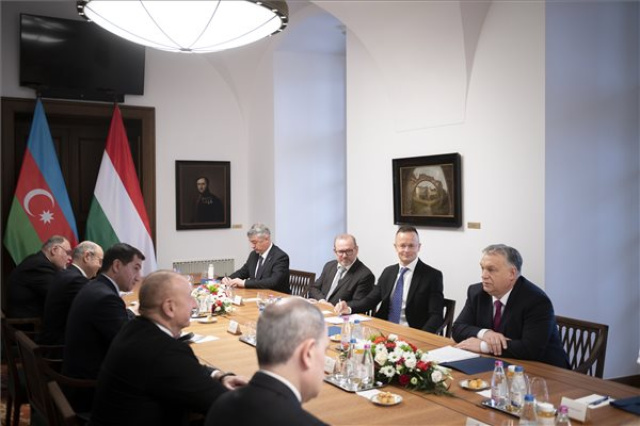Orbán Viktor fogadta Azerbajdzsán köztársasági elnökét 