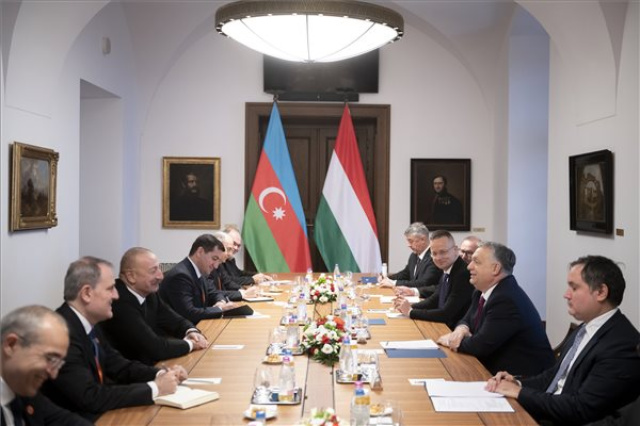 Orbán Viktor fogadta Azerbajdzsán köztársasági elnökét 