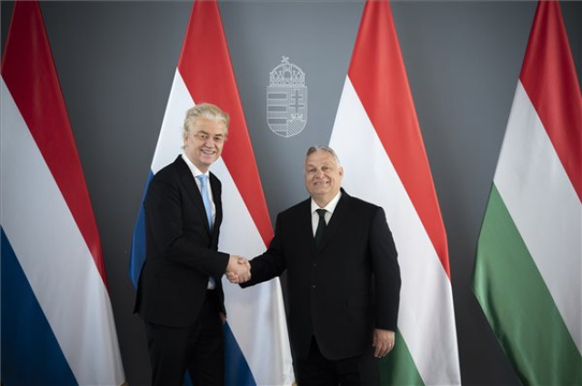 Orbán Viktor fogadta a holland Szabadságpárt vezetőjét