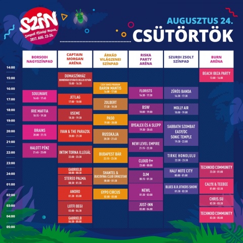 SZIN 2017.08.23. - Első nap