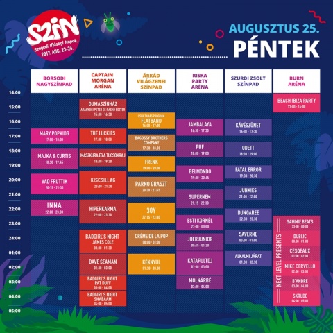 SZIN 2017.08.23. - Első nap