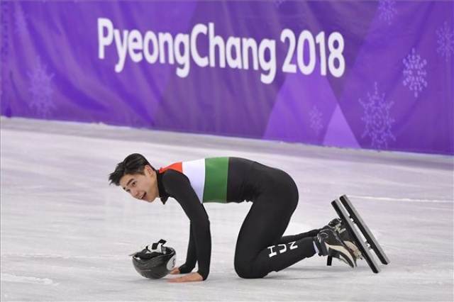 Phjongcshang 2018 - Aranyérmes a magyar férfi váltó rövidpályás gyorskorcsolyában 
