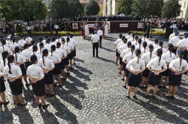 Az NKE tisztavatási ünnepsége Budapesten