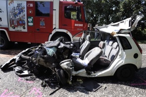 Halálos baleset az 1-es főúton Bicskénél