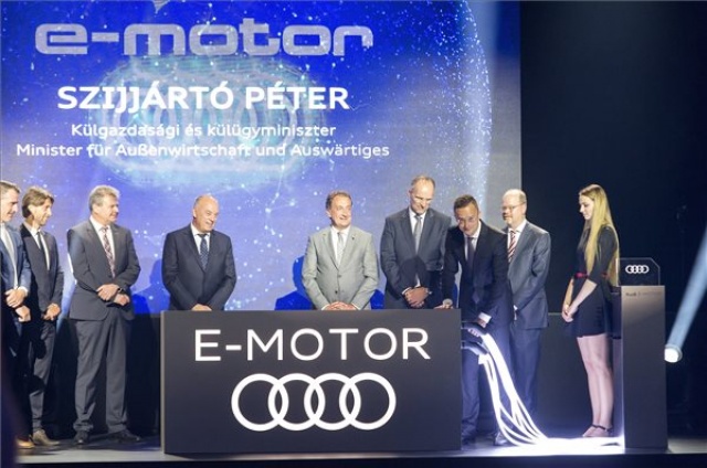 Elindult az elektromos motorok sorozatgyártása az Audi győri járműgyárában