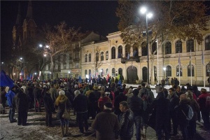 Ellenzéki tüntetés Békéscsabán