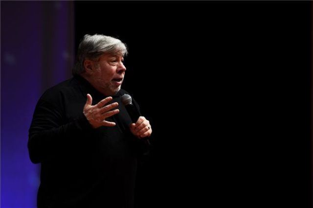 Steve Wozniak, az Apple társalapítója Budapesten