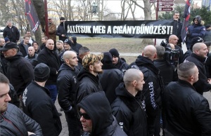 A Mi hazánk tüntetése Miskolcon