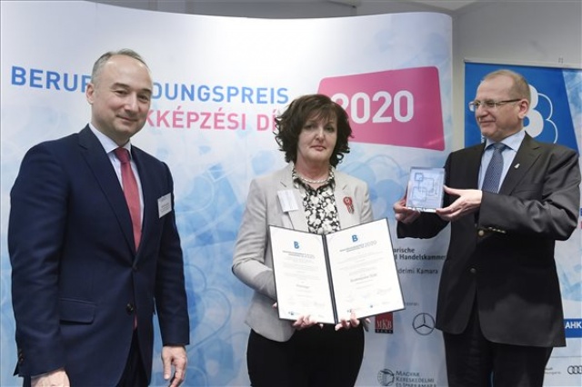 Átadták a német-magyar kamara Szakképzési Díj 2020 elismeréseit