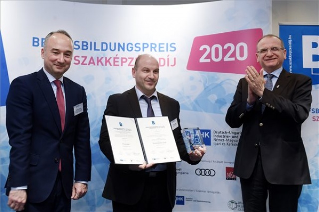 Átadták a német-magyar kamara Szakképzési Díj 2020 elismeréseit