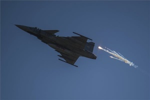 Gripen vadászrepülőgép Tatárszentgyörgyön