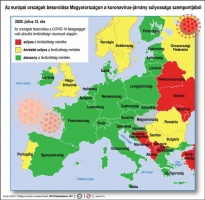 Koronavírus beutazási térkép