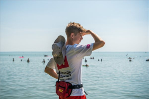 Vízimentők a Balatonon