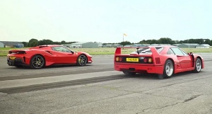 Ferrari F40 vs Ferrari 488 Pista Spider
