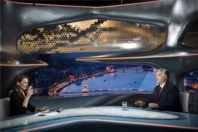 Orbán Viktor interjút adott a Hír TV-nek 