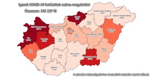 Koronavírus térkép - 2021.01.10.