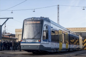 Bemutatták az első tram-train szerelvényt Szentesen 