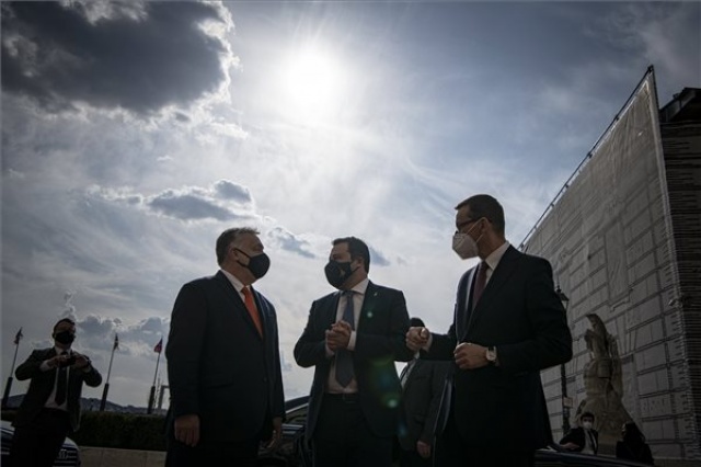 Orbán Viktor találkozója Matteo Salvinivel és Mateusz Morawieckivel Budapesten