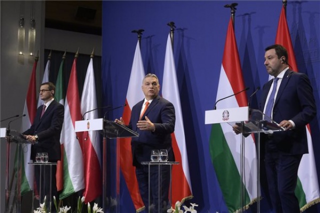 Orbán Viktor találkozója Matteo Salvinivel és Mateusz Morawieckivel Budapesten