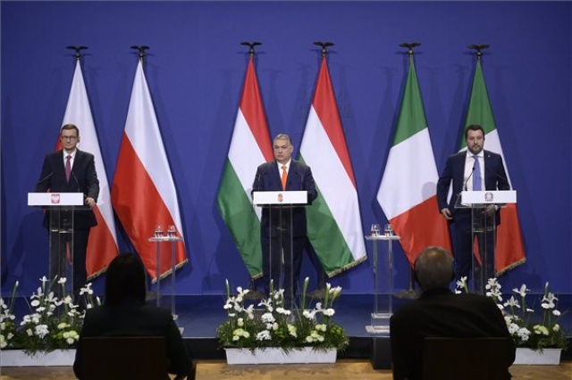 Orbán Viktor találkozója Matteo Salvinivel és Mateusz Morawieckivel Budapesten