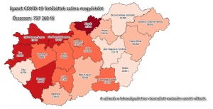 Koronavírus térkép - 2021.04.21.