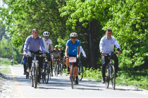 Az Eurovelo 6 nemzetközi kerékpárút újabb öt kilométeres szakaszát adták át Dunakeszin