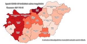 Koronavírus térkép - 2021.06.23.