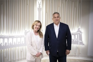 Orbán Viktor az Olasz Testvérek elnökével tárgyalt Brüsszelben