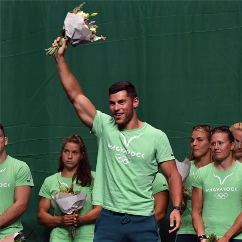 Tokió 2020 - A magyar olimpiai csapat ünnepélyes fogadása Budapesten