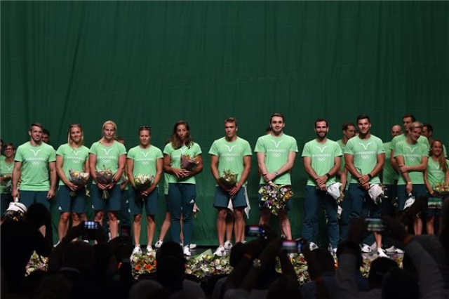 Tokió 2020 - A magyar olimpiai csapat ünnepélyes fogadása Budapesten