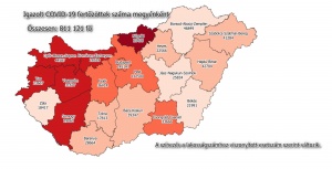Koronavírus térkép - 2021.08.23.